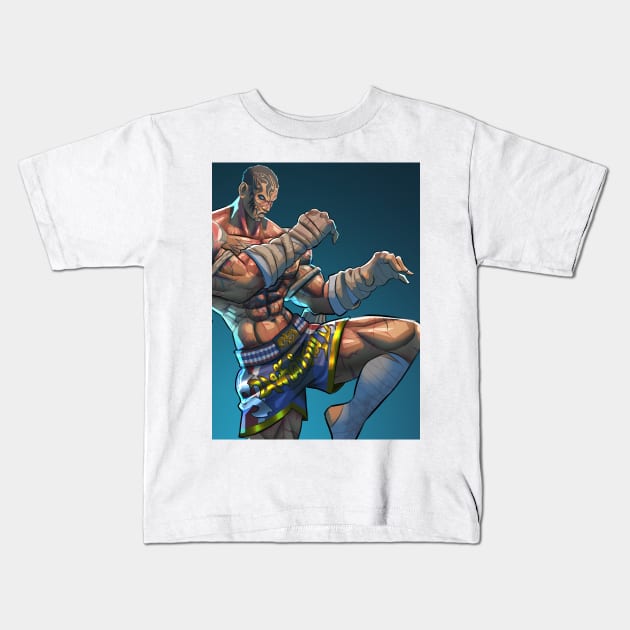 Tekken 7 Fanart - Fahkumram Collection Kids T-Shirt by Beckley Art